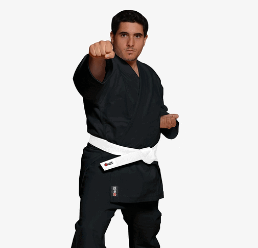 MACS Super Heavyweight Karate Uniform Black Professional Kimono