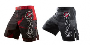 HAYABUSU METARU MMA shorts red black