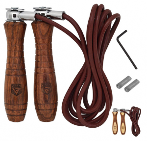 RDX Adjustable Leather Gym Skipping Rope