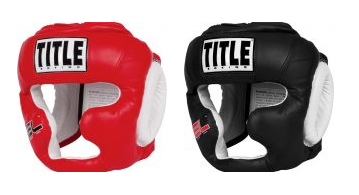 TITLE Gel Full Face Headgear Red Black