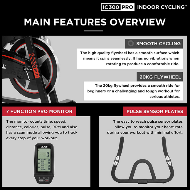 JLL IC300 PRO Exercise Bike Overview