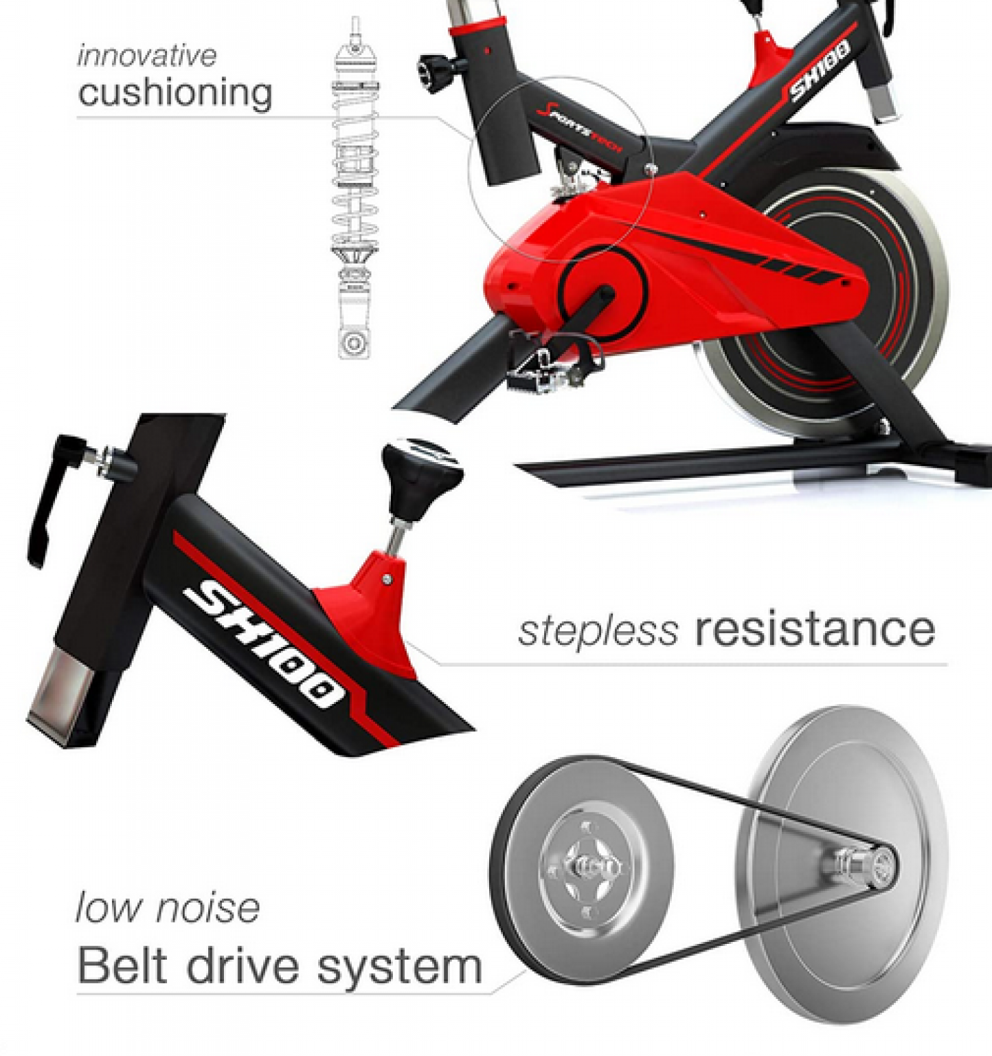 sportstech professional indoor exercise bike sx100