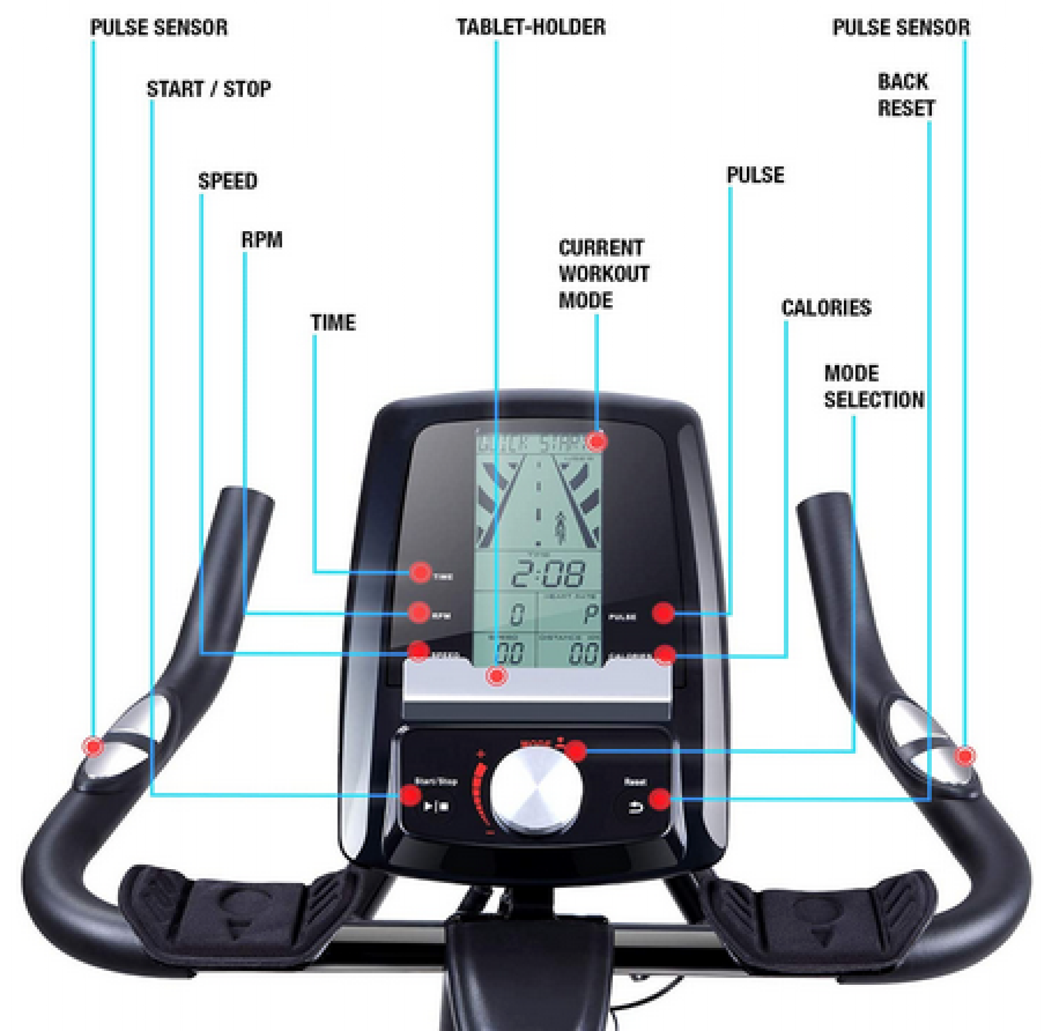sportstech indoor exercise bike sx200