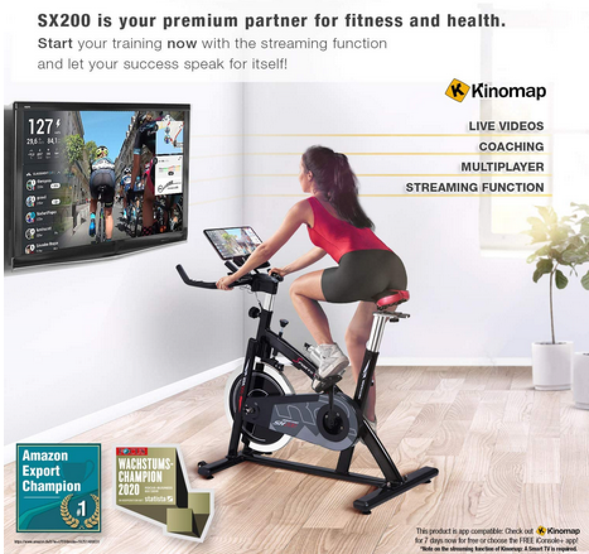sportstech indoor exercise bike sx200