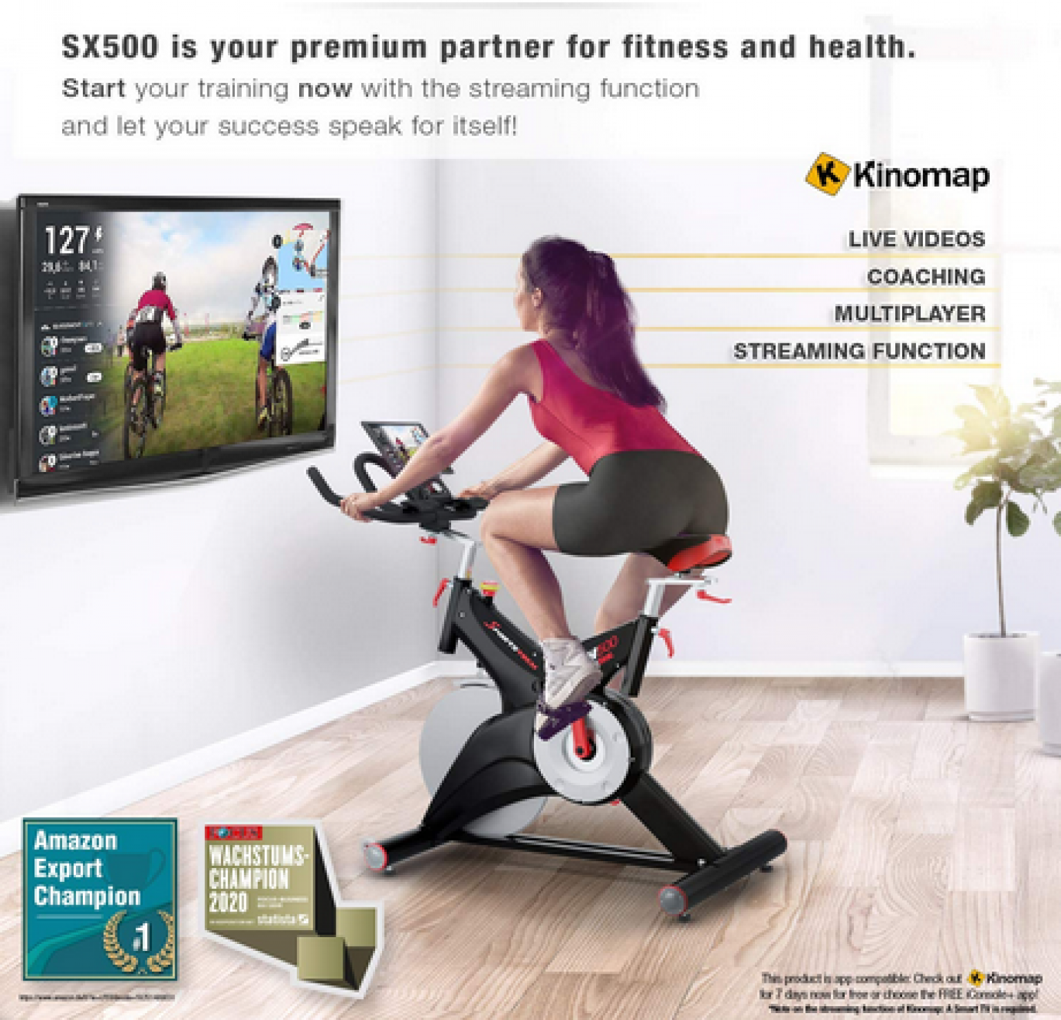 sportstech professional indoor cycling sx400
