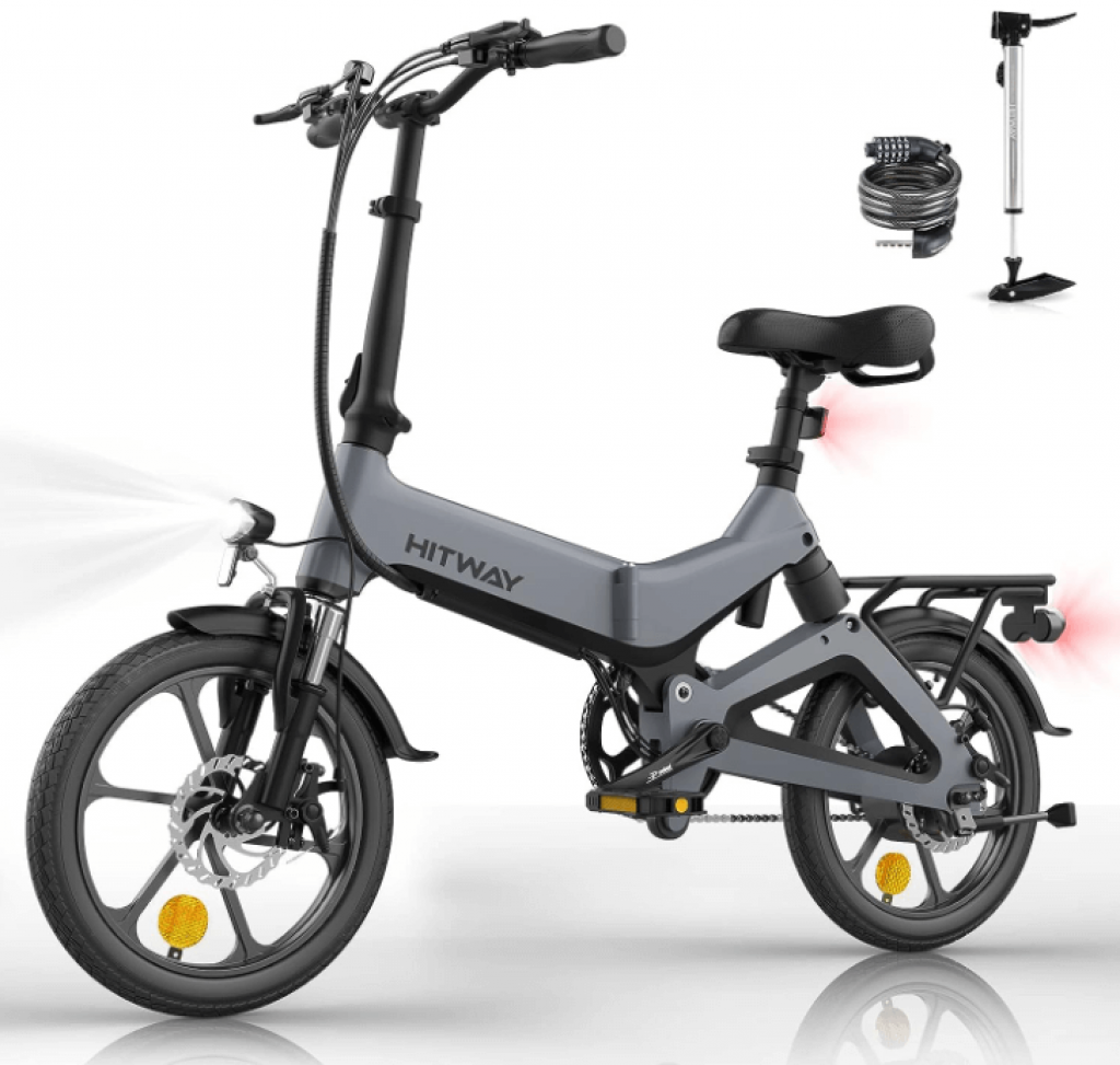 HITWAY Electric Bike 250W Foldable Pedal Assist