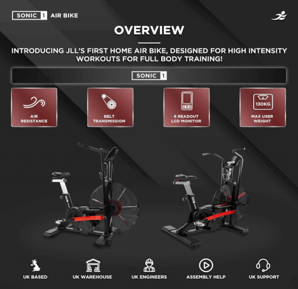 JLL Sonic 1 Air Bike Overview