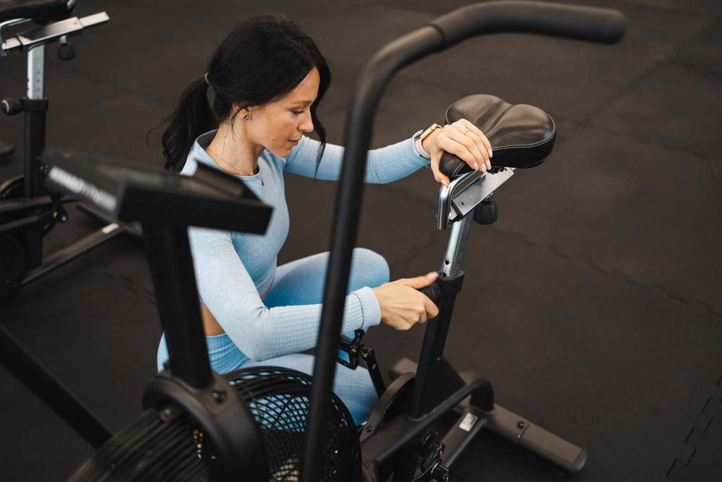 indoor exercise bike settings