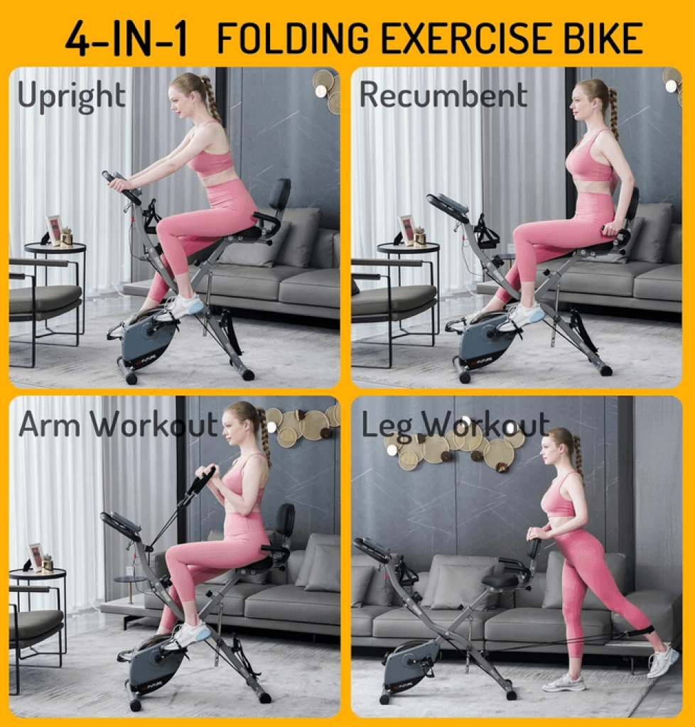AceFuture 4 in1 exercise bike features